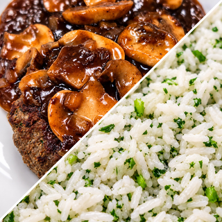 Salsbury Steak with Cilantro Lime Rice