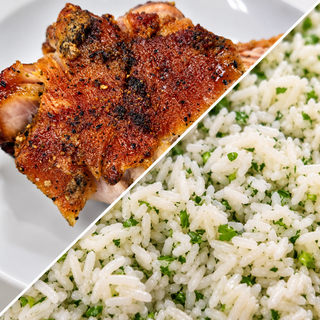 Roasted Pork with Cilantro Lime Rice