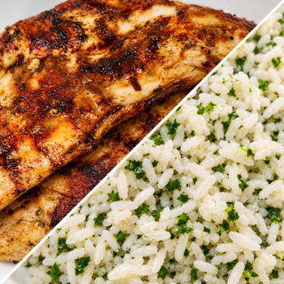Grilled Chicken Breast with Cilantro Lime Rice
